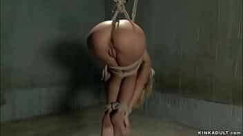 Powerful man Tommy Pistol picks up off the street sexy blonde slut Dakota Skye and in bondage whips and anal fucks her with big cock